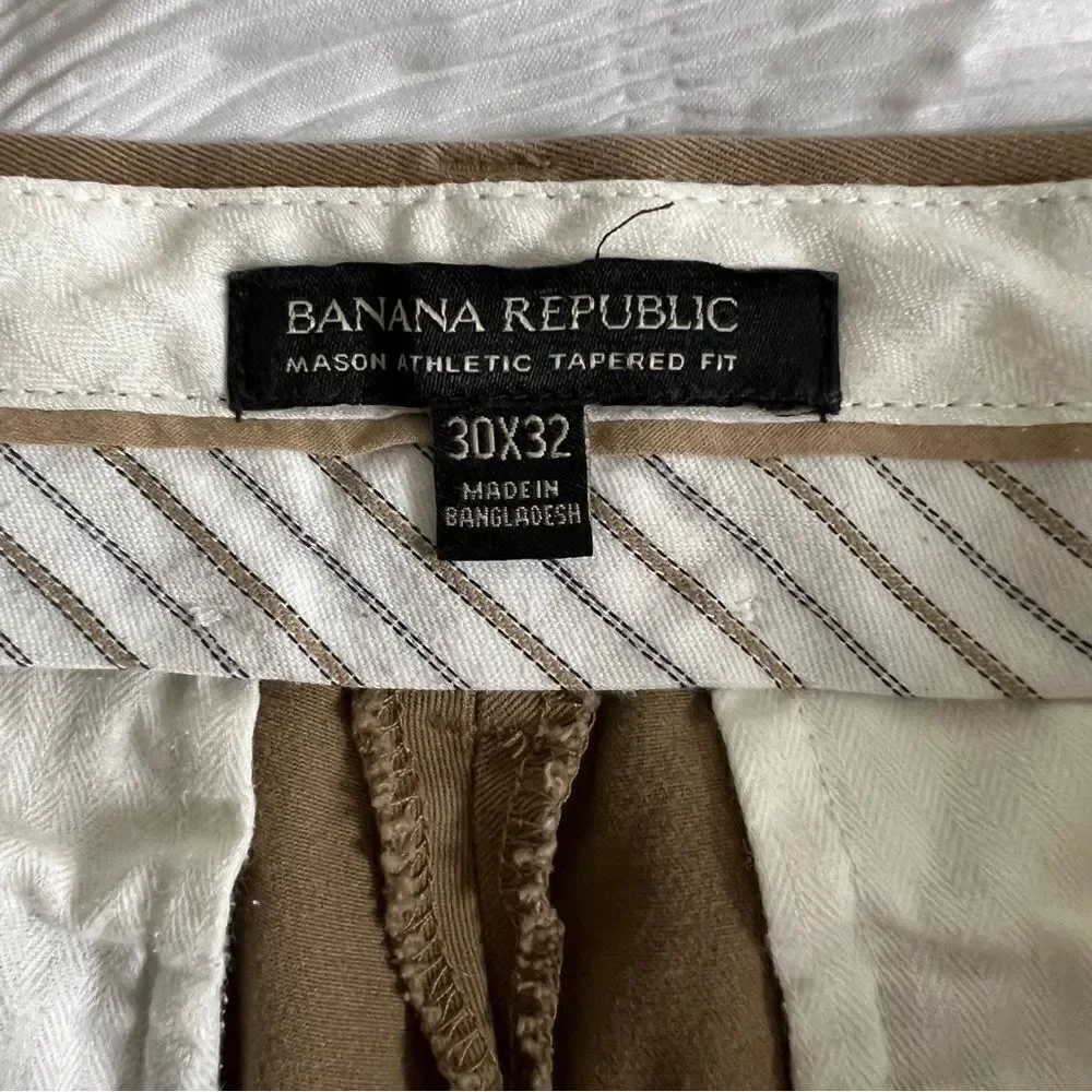 Banana Republic Men’s Mason Athletic Chinos size 30 x 32